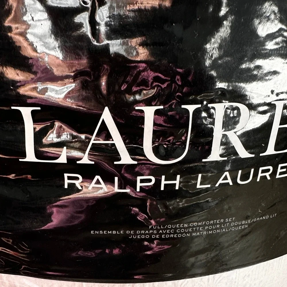 Ralph Lauren NWT Sascha Comforter Set Full‎ Queen Matelasse Medallion White